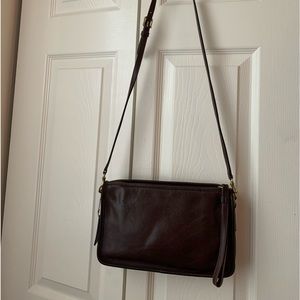 Vintage leather Coach bag.